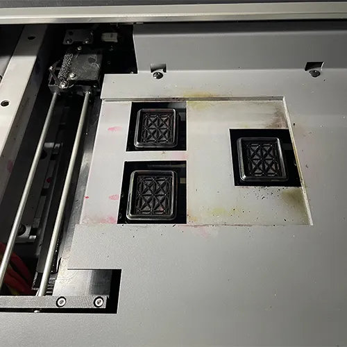 ภาพถ่ายจริงของเครื่องพิมพ์สติกเกอร์ เครื่องปริ้นสติกเกอร์