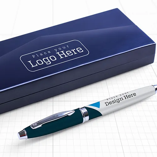พิมพ์ด้ามปากกาและกล่อง