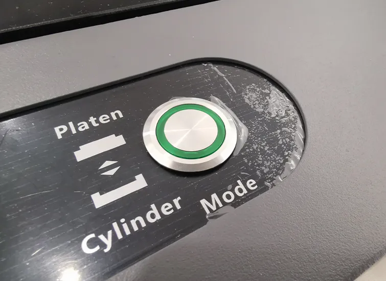 Plate Cylinder switch button